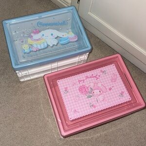 Sanrio My Melody & Cinnamoroll Storage Boxes